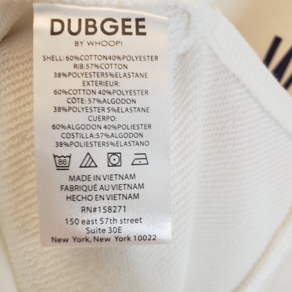 DUBGEE NWT White Graphic Print Pullover Sweater - Picture 10 of 13